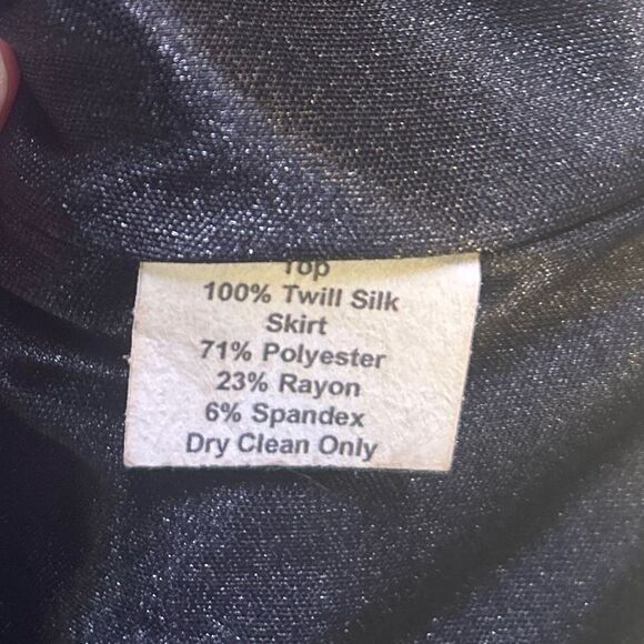 Anthropologie Whimsical Silk Dress Birds Flowers Retro Pencil Eva Franco Size 4 - Picture 10 of 10